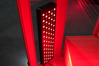 Blisspod I Vienna RED I All-In-One - Full Spectrum + Red Light Therapy I Indoor Corner Premium Sauna I 4-5 Person