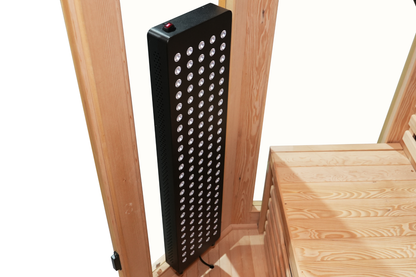Blisspod I Vienna RED I All-In-One - Full Spectrum + Red Light Therapy I Indoor Corner Premium Sauna I 4-5 Person