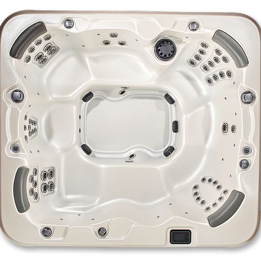 Alpine 7-Person Outdoor Hot Tub with LED Lighting