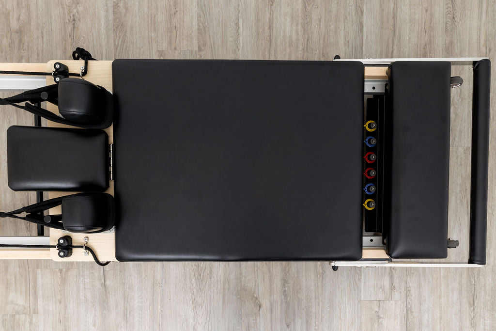 Janet Elite Plus Foldable Pilates Reformer – Studio Grade Luxury Maple Wood Home Pilates Machine - RE016