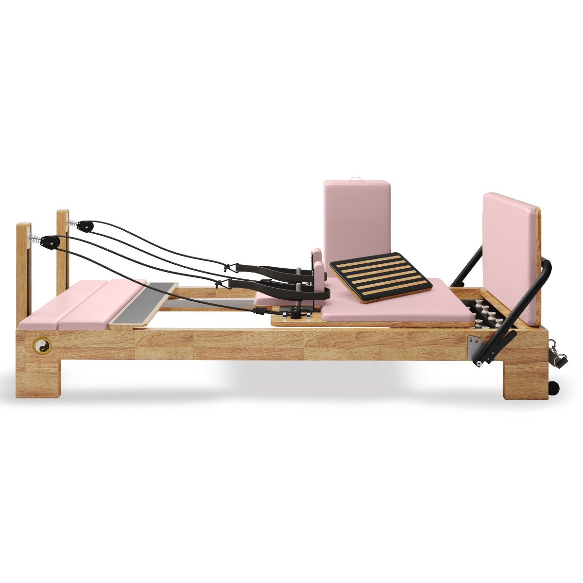 Nano Pro Lite Pink Pilates Reformer with Jumpboard and Box