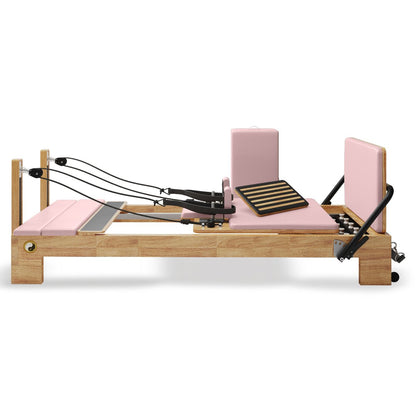 Nano Pro Lite Pink Pilates Reformer with Jumpboard and Box