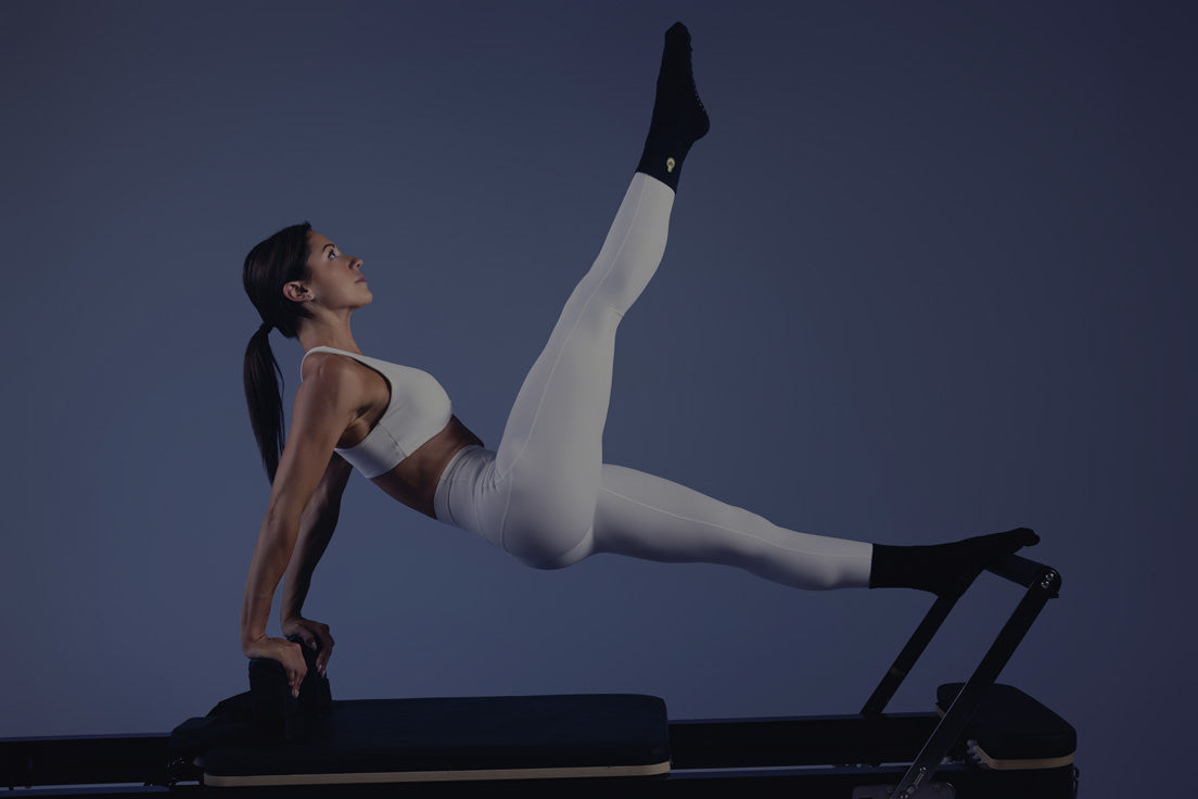 Luraush Foldable Pilates Reformer with Jumpboard and Box