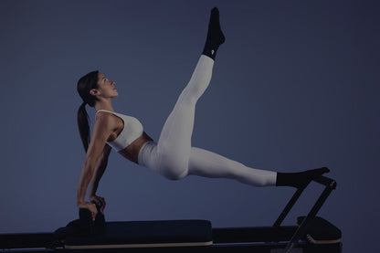 Luraush Foldable Pilates Reformer with Jumpboard and Box