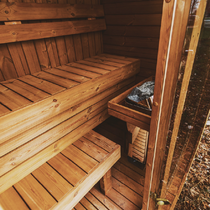 Mande MW16 ThermoWood Outdoor Sauna - Premium Outdoor Relaxation Experience