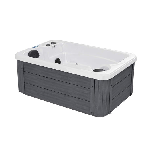 Nuvia 2-Person Outdoor Hot Tub with 15 Jets and Double Loungers